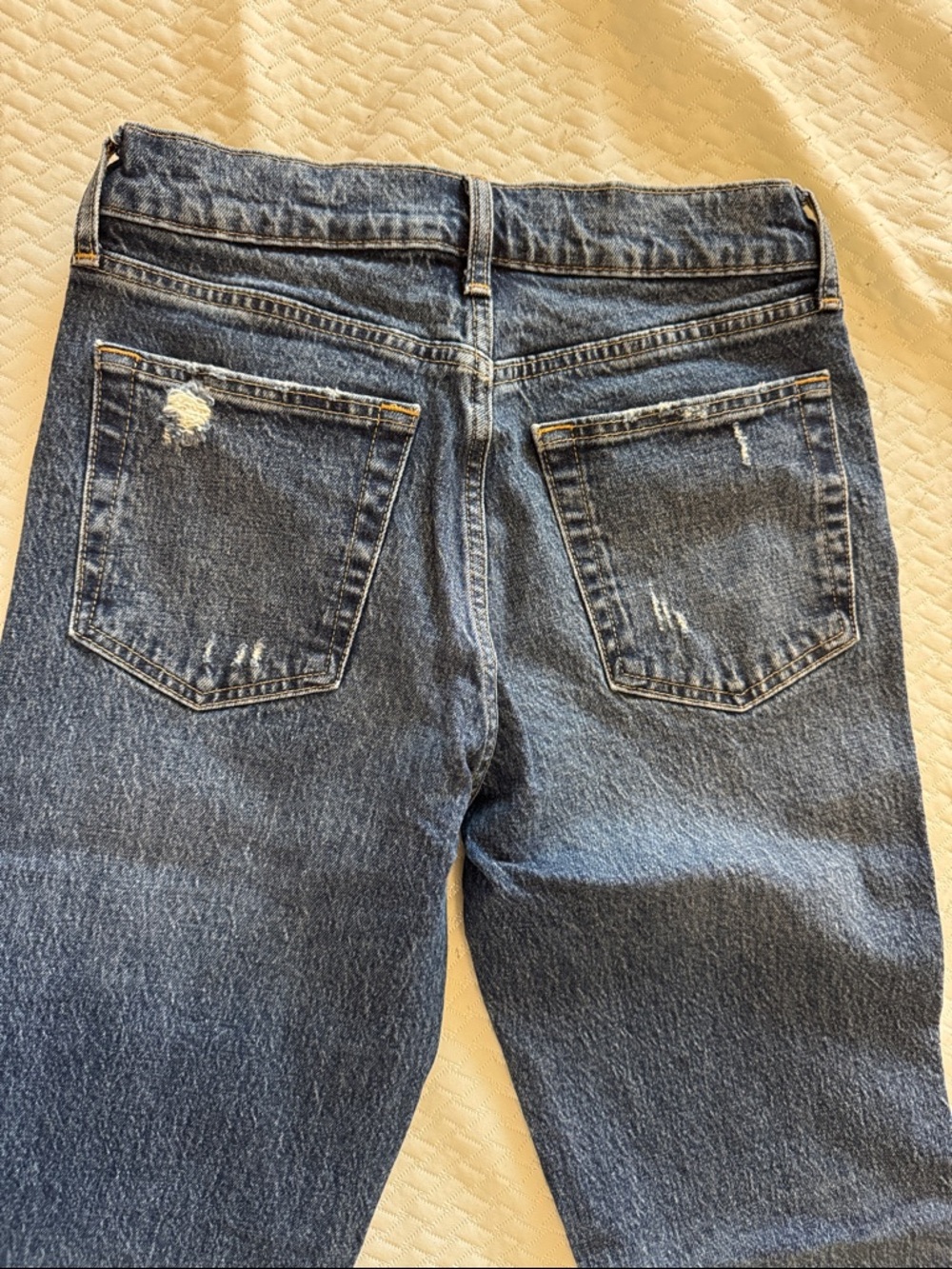 GAP Cheeky Straight High Rise Jeans in Medium Denim - Picture 3 of 4
